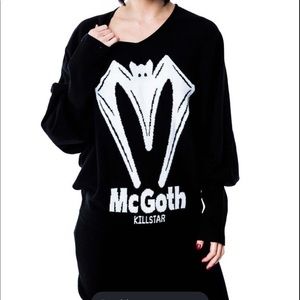 Killstar McGoth knit sweater dress size XL